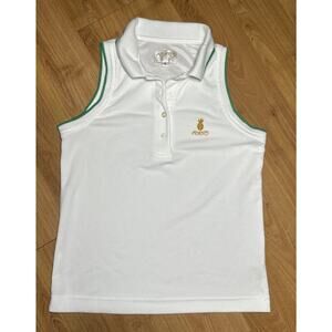 Atlantis Paradise Island Sleeveless Tennis Collared Polo Shirt Women's Size S